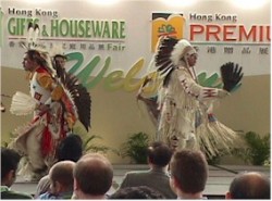 The First Nations made a dramatic entry into Global Trade by Promoting their products and culture through cultural shows held at Asia's largest trade fair